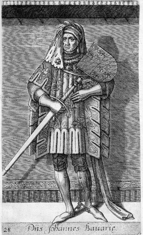 Jan van Beieren, Jan III, Johan II, hertog van wittelsbachischen Teilherzogtums Straubing-Holland, bisschop van Luik (1389-1418). Auteur, Michiel Vosmeer. Licentie: Public Domain